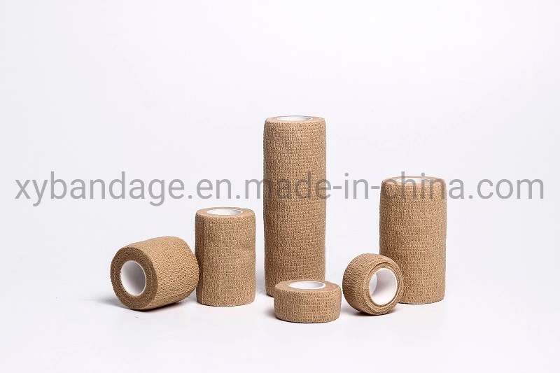 Low Price ISO13485 Approved Without Disinfection Adhesive Skin Color Pet Self-Elastic Self-Adhesive Bandage