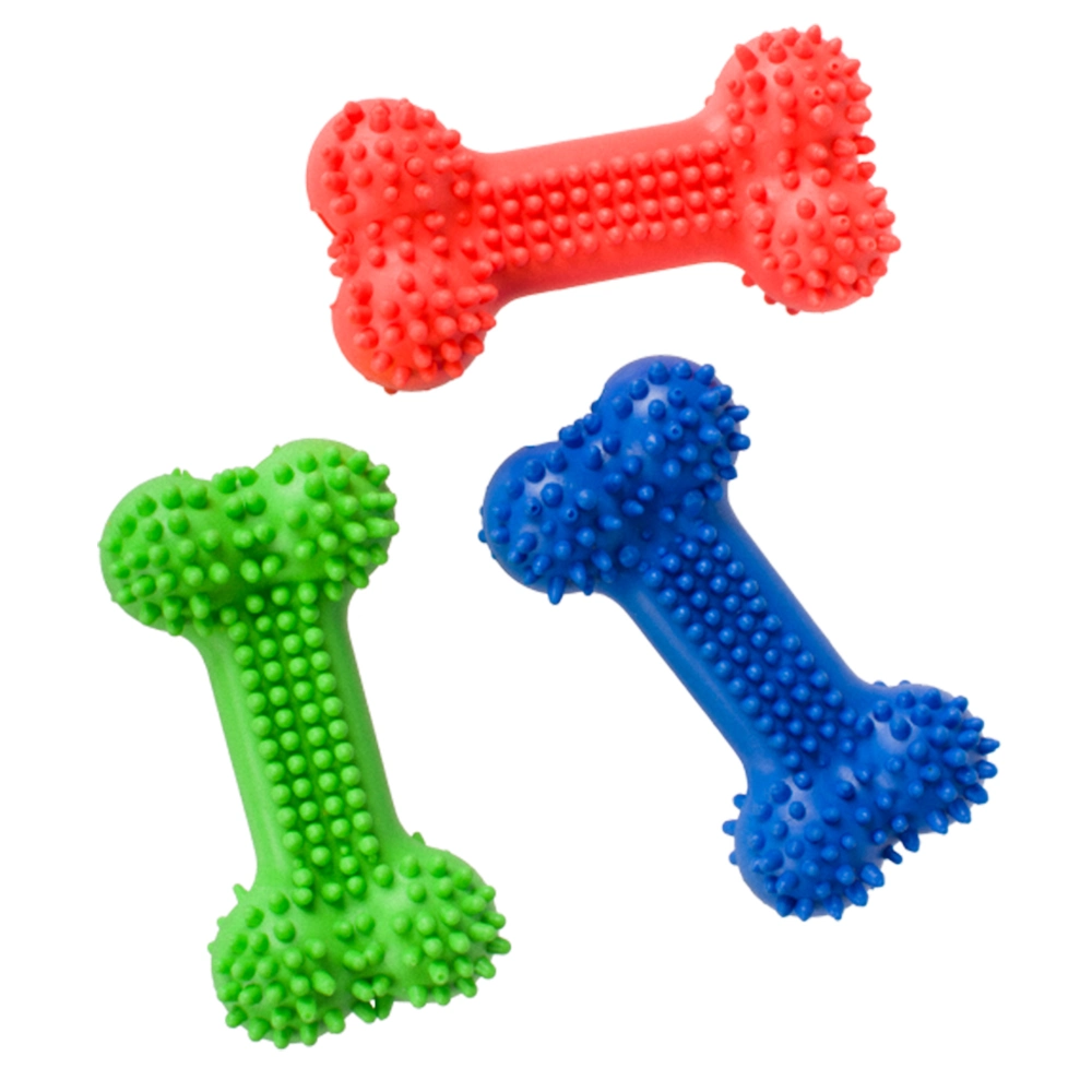 Wholesale Pet Toys Newly Designed Bone Shape Teeth Cleaning TPR Dog Pet Accessories/Pet Supply