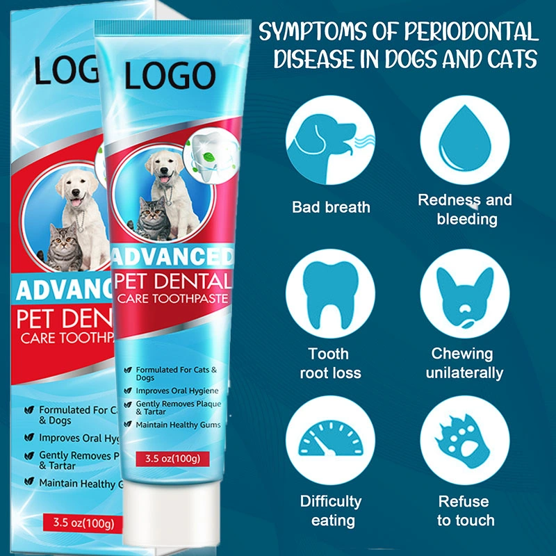 OEM Private Label Dental Care Pet Mouth Cleaning Custom Scent Cat Dog Pet Toothpaste
